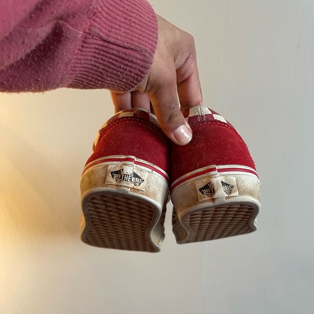 Red Checkered Vans - Picture 2 of 3